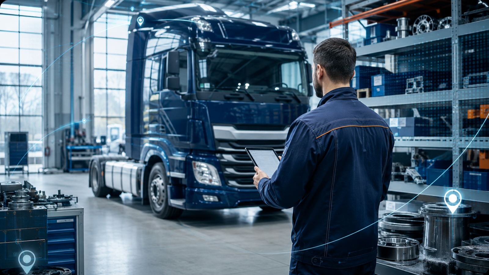 Expertise technique RPL Parts en atelier poids lourds